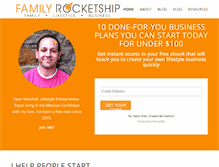 Tablet Screenshot of familyrocketship.com